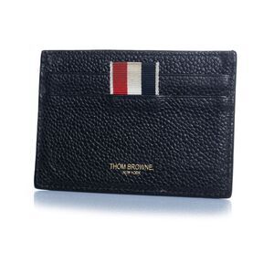 Thom Browne, black leather card holder